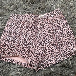 Pink Floral Shorts